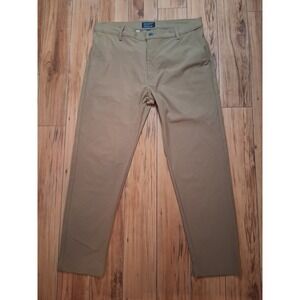 Levi Strauss Mens 36x30 Chino Standard Taper Pants Khaki Flat Front